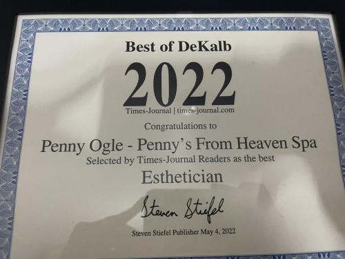 Best of DeKalb 2022 Penny Ogle Esthetician